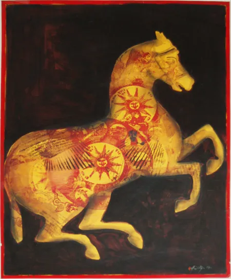 Untitled by Aditya Basak - Mixed Media on Paper