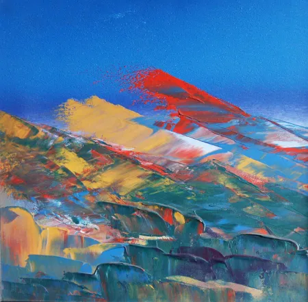Untitled by J. M. S Mani - Oil on Canvas