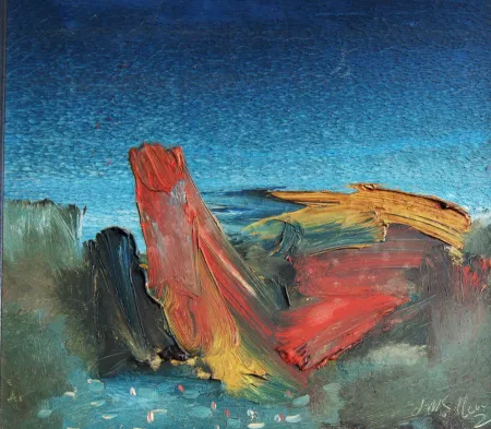 Untitled by J. M. S Mani - Oil on Canvas