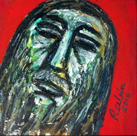 Face by Rabin Mondal - Acrylic on Canvas