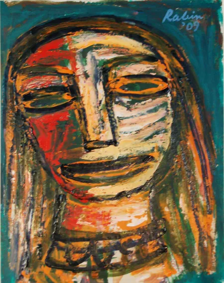 Woman by Rabin Mondal - Acrylic on board