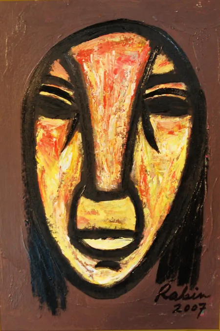 Face by Rabin Mondal - Acrylic on board