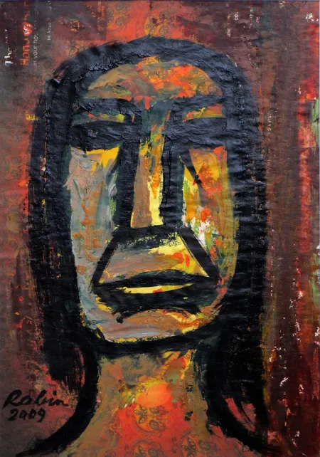 Untitled by Rabin Mondal - Acrylic on board