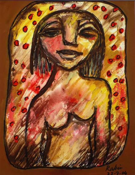 Women by Rabin Mondal - Mixed Media on Paper