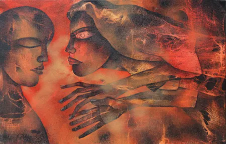 Untitled by Sekhar Roy - Acrylic on Canvas