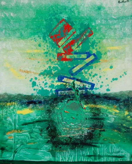 Untitled by Partha Pratim Deb - Acrylic on Canvas
