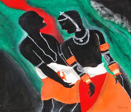 Untitled by Suchibrata Deb - Acrylic on Canvas