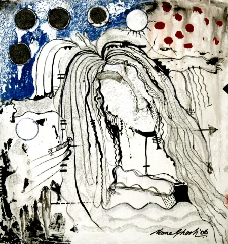 Untitled by Mona Ghosh - Acrylic on Canvas