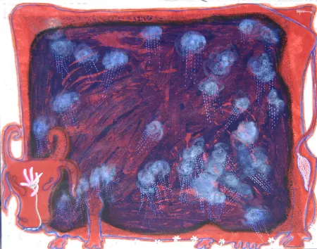 Untitled by Bibekananda Mukherjee - Acrylic on Canvas