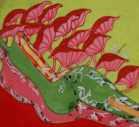 Untitled by Jahar Dasgupta - Acrylic on Canvas