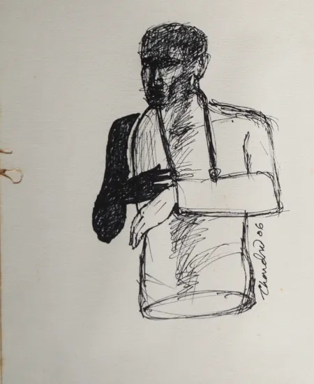 Untitled by Chandra Bhattacharjee - Mixed Media on Paper