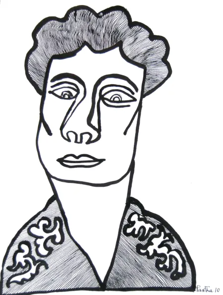 Untitled by Partha Pratim Deb - Ink on Paper