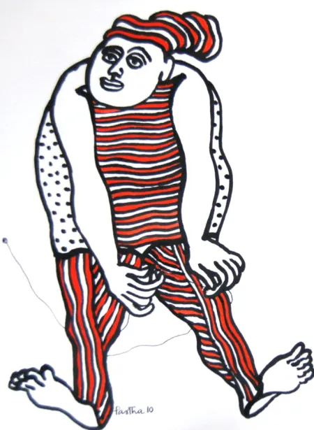 Untitled by Partha Pratim Deb - Mixed Media on Paper