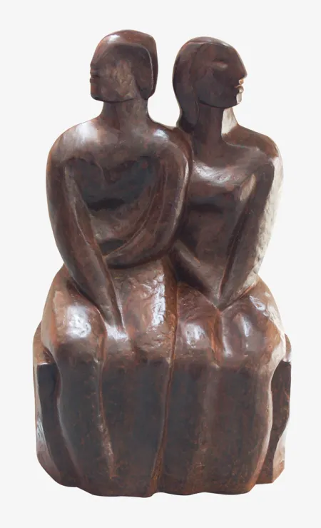 Discord by Bimal Kundu - Bronze Sculpture