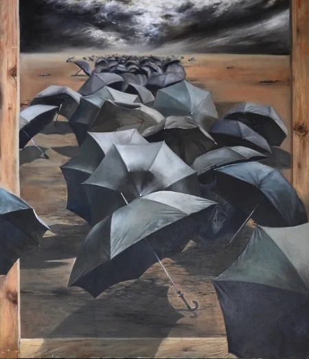 Vision by Amlan Dutta - Oil on Canvas