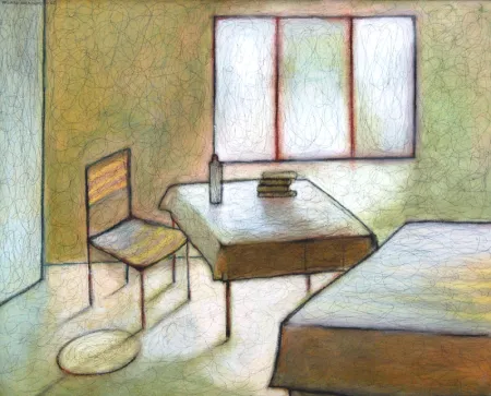 Absent by Palash Bhaduri - Acrylic on Canvas