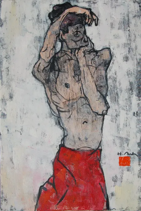 Brother #18 by Nguyen Hoai Viet - Oil on Canvas