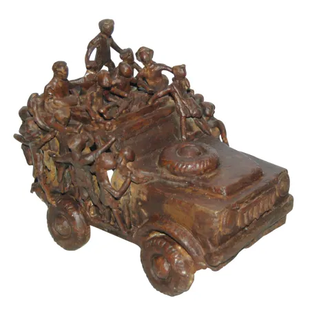 Town Travell by Sanjay Kumar Das - Bronze Sculpture