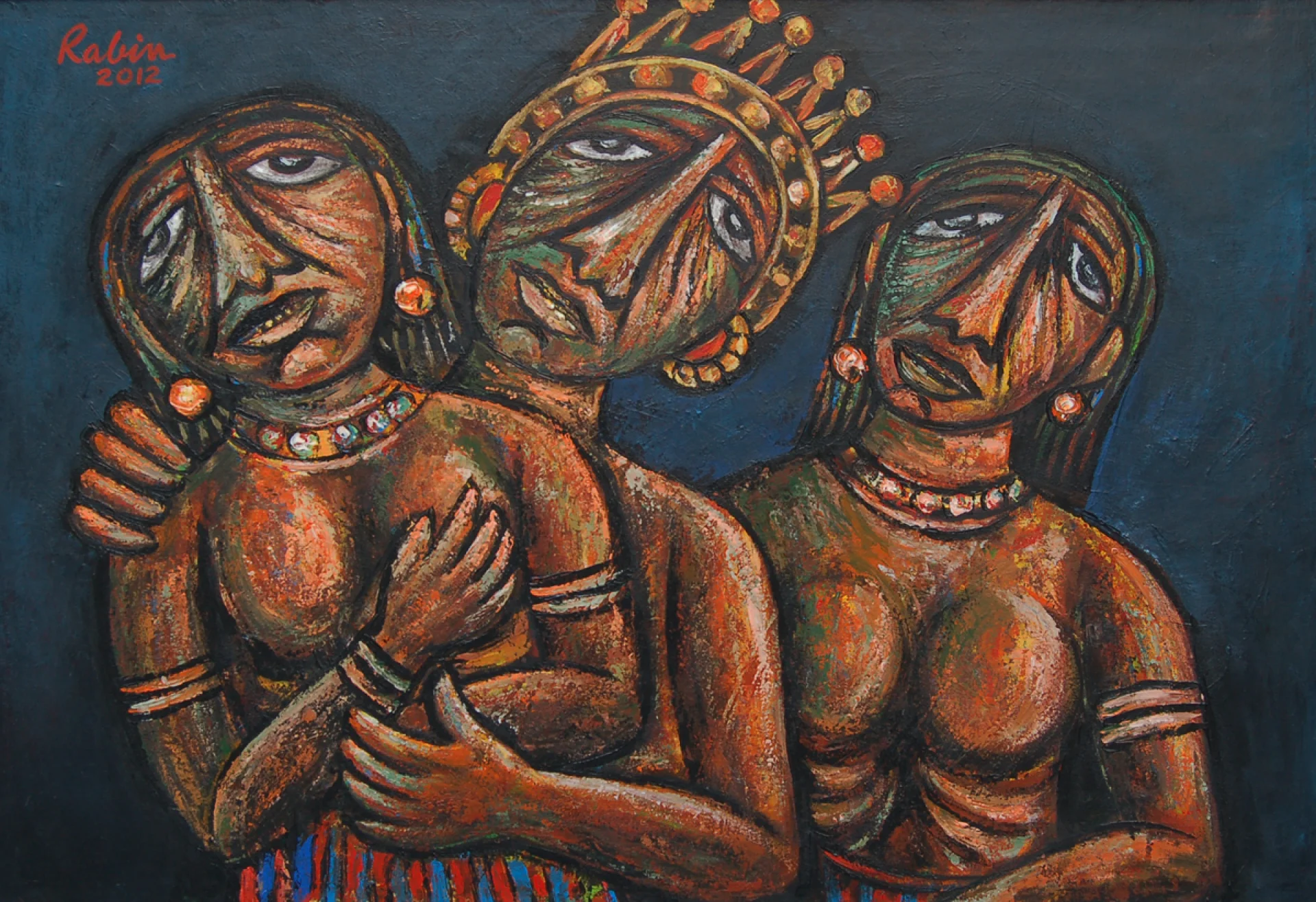 Relax by Rabin Mondal - Acrylic on Canvas