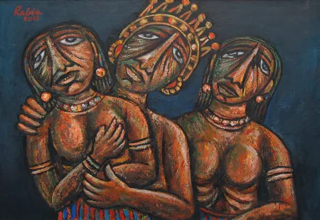 Relax by Rabin Mondal - Acrylic on Canvas
