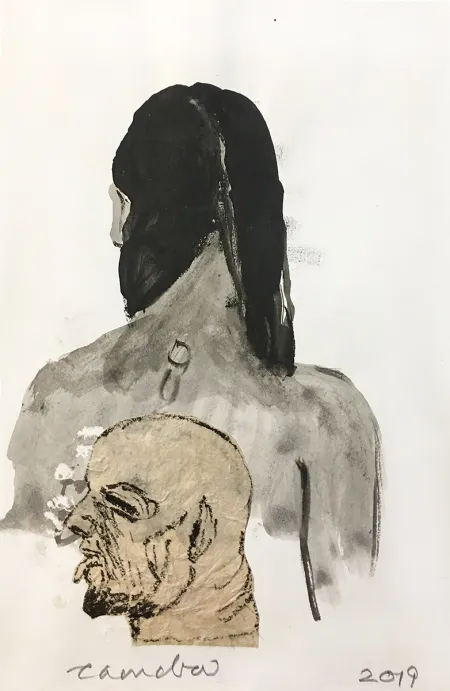 Untitled by Chandra Bhattacharjee - Mixed Media on Paper