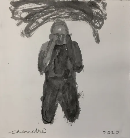 Untitled by Chandra Bhattacharjee - Watercolour on Paper