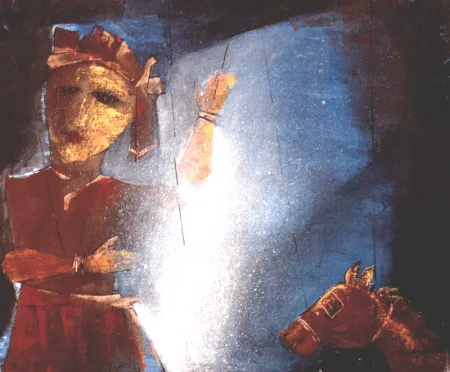 Untitled by Dibyendu Basu - Acrylic on Canvas