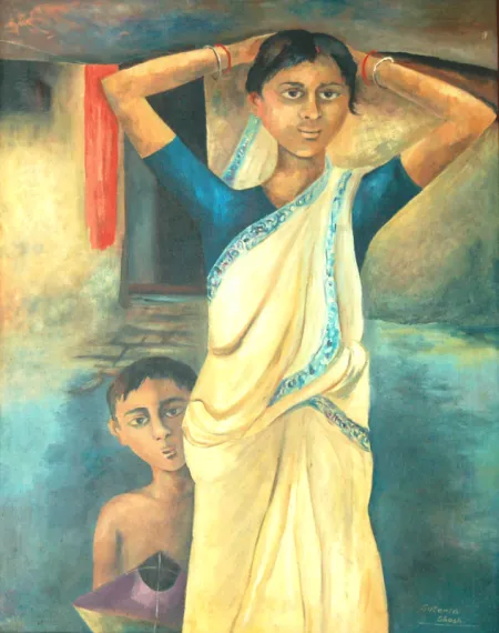 Untitled by Sushanta Ghosh - Oil on Canvas