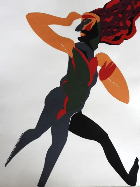 Untitled by Sekhar Baran Karmakar - Paper Collage