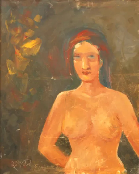 Untitled by Subrata Sen - Oil on Canvas