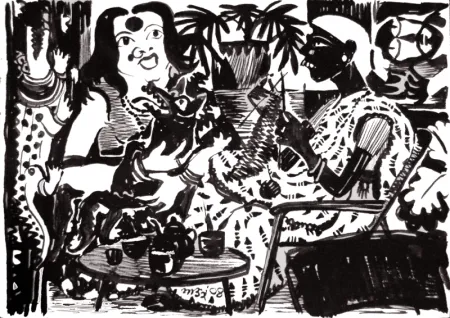 Untitled by Santanu Bhattacharya - Drawing on Paper