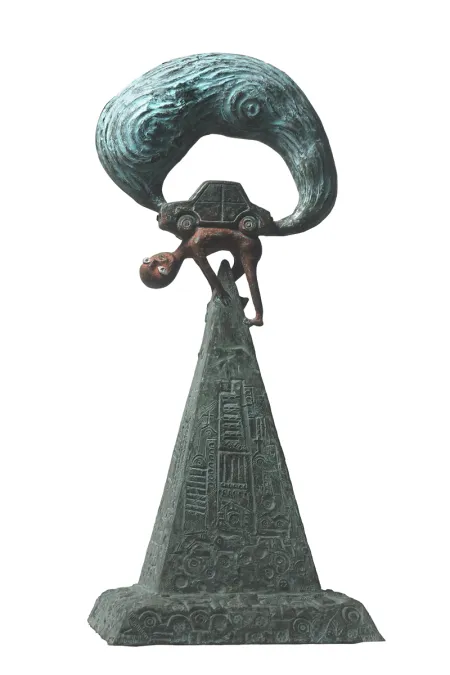 Catastrophe by Subrata Biswas - Bronze Sculpture