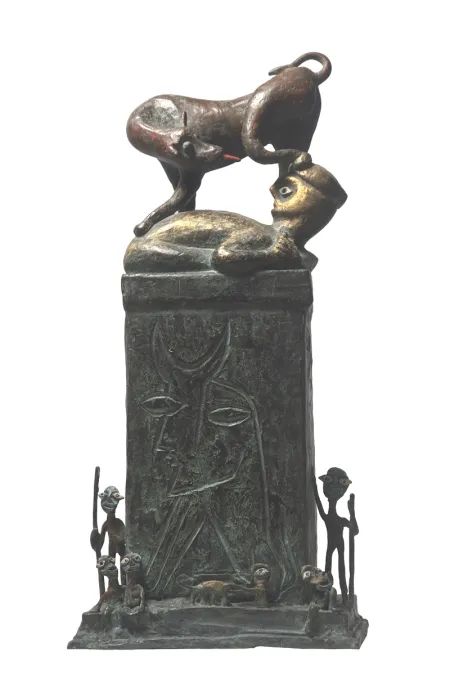 Jigsaw- The Power Puzzle by Subrata Biswas - Bronze Sculpture