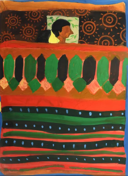 We by Subhanil Roy - Mixed Media on Paper