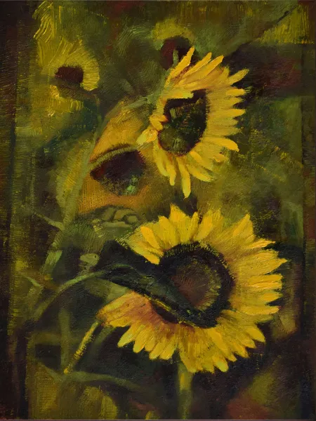 Nature - III by Priyanka Lahiri - Oil on Canvas