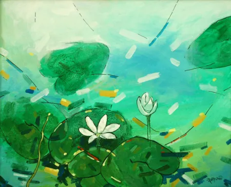 Untitled by Subrata Sen - Acrylic on Canvas