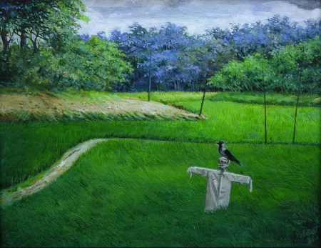 Landscape - VIII by Biraj Kumar Paul - Acrylic on Canvas Board