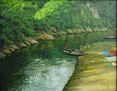 Nature - IX by Biraj Kumar Paul - Acrylic on Canvas Board