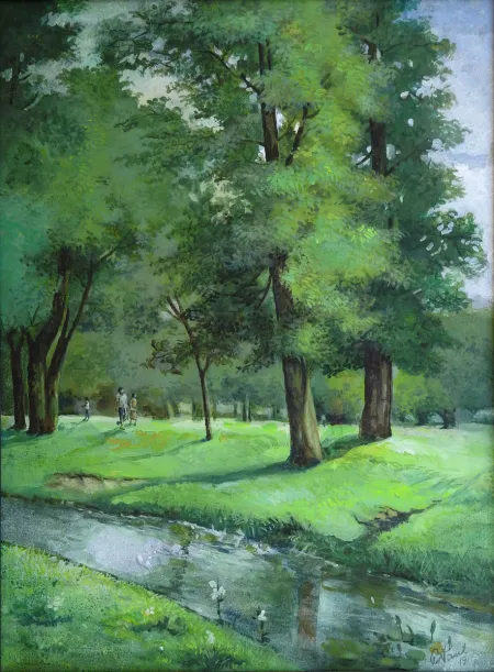 Forest by Biraj Kumar Paul - Acrylic on Canvas