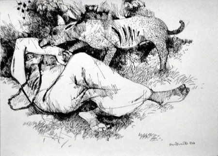 Untitled by Subrata Biswas - Drawing on Paper