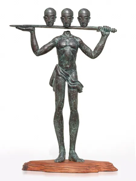 Headless by Akhil Chandra Das - Bronze Sculpture