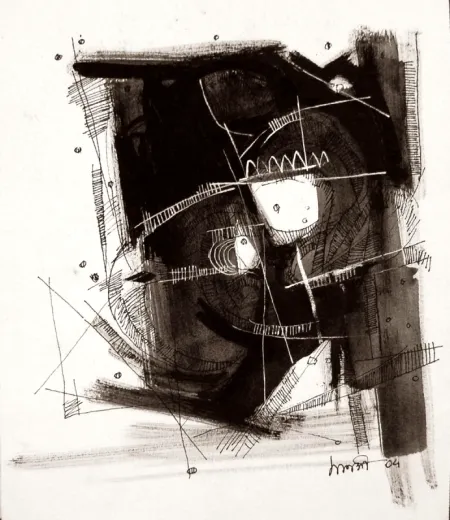 Untitled by Manashi Mitra - Drawing on Paper