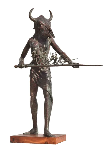 Towards Sainthood by Akhil Chandra Das - Bronze Sculpture