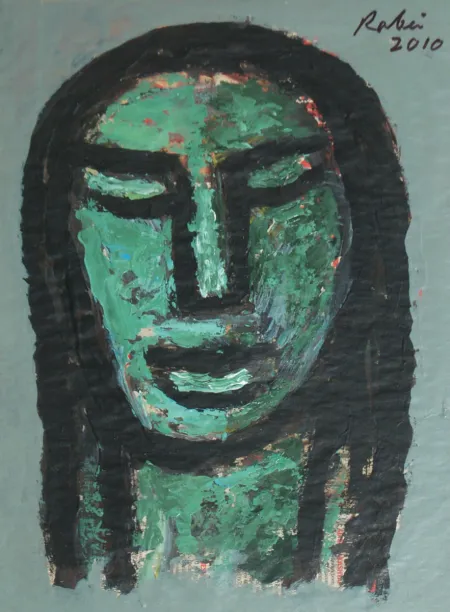 Face by Rabin Mondal - Acrylic on board