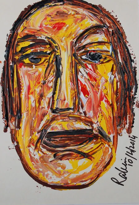 Untitled by Rabin Mondal - Acrylic on board