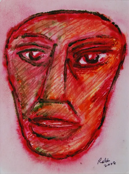 Untitled by Rabin Mondal - Acrylic on Paper