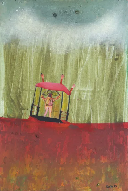 Brighter Side by Partha Pratim Deb - Acrylic on Canvas