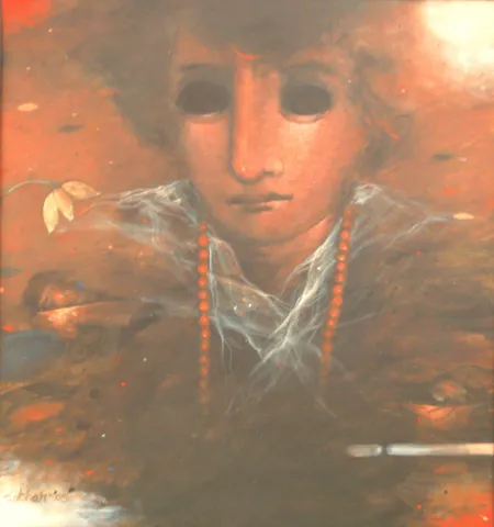 Untitled by Sekhar Kar - Acrylic on Canvas