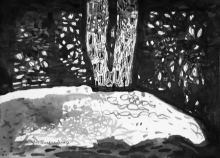 Untitled by Tapas Shankar Basu - Drawing on Paper