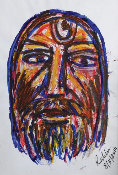 Untitled by Rabin Mondal - Acrylic on board